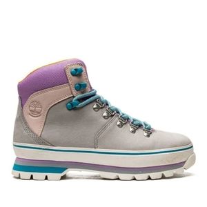 Timberland Gray and Purple Ankle Boots